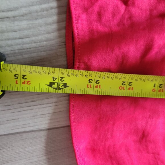 Maison DAmélie Womens Red Long Sleeve Button Front Blouse Size S 100% Polyester - Picture 7 of 8